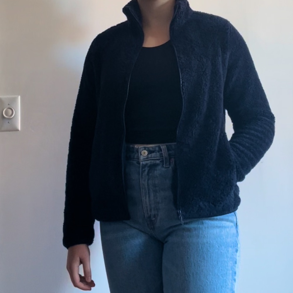 Uniqlo Fluffy Yarn Fleece Full-Zip Jacket